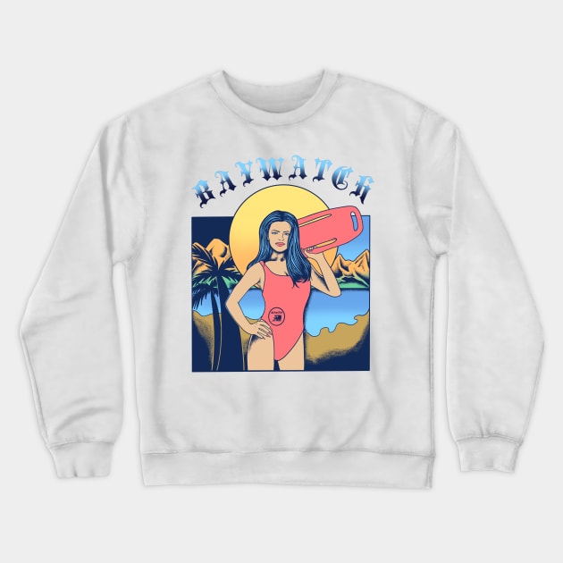 Baywatch Crewneck Sweatshirt by notajellyfan